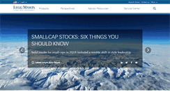 Desktop Screenshot of leggmason.com